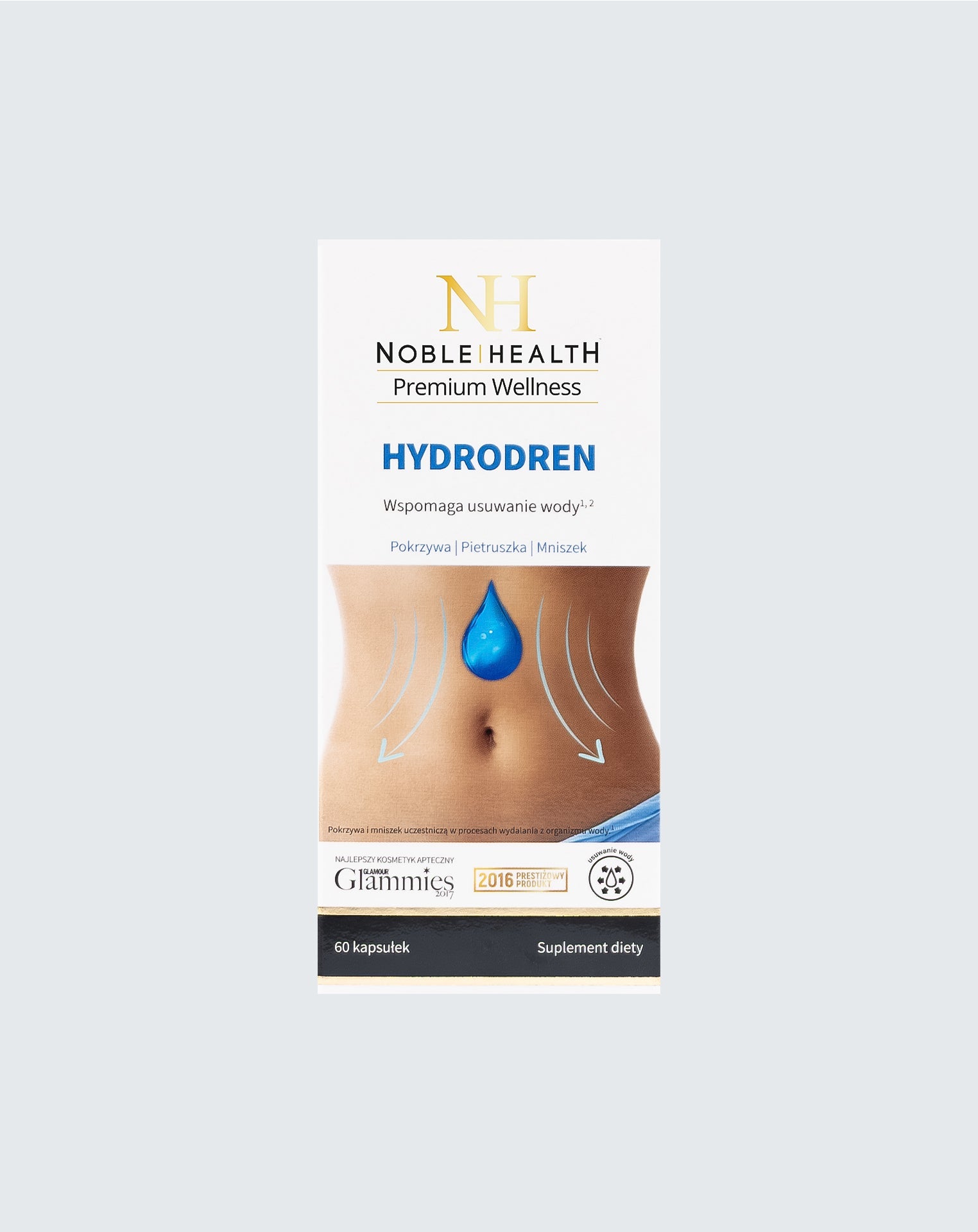 Hydrodren Noble Health Odstranění vody z těla redukce 60 kapslí