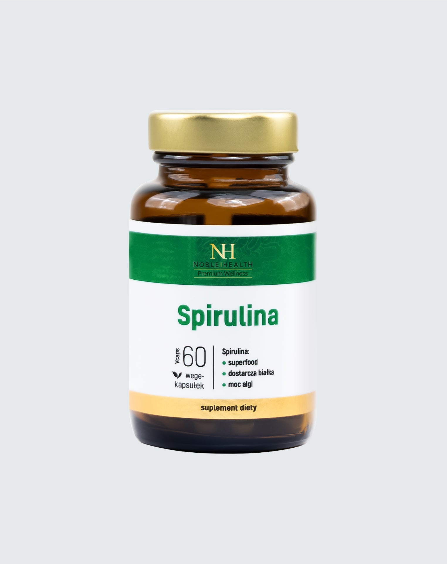 Spirulina Noble Health Detoxikační mořské řasy 60 kapslí