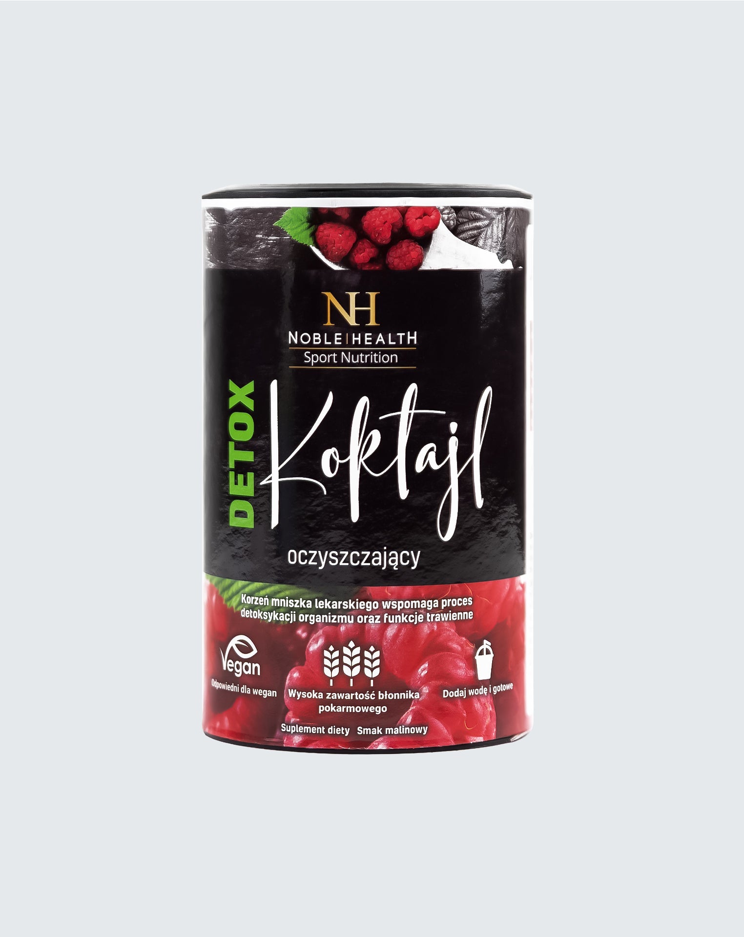 Noble Health Detoxikační malinový čistící koktejl 150g