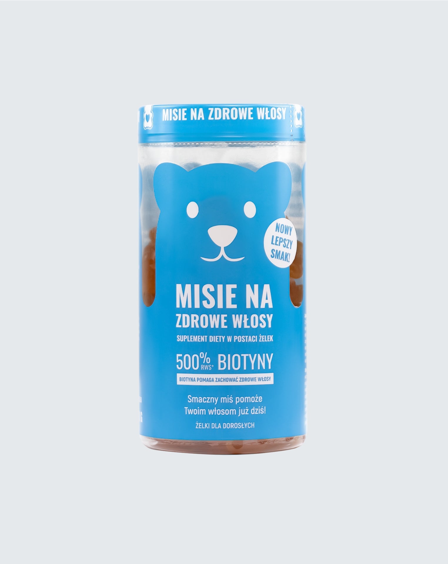 Medvídci Noble Health pro zdravé vlasy, želé pro krásné, husté a lesklé vlasy