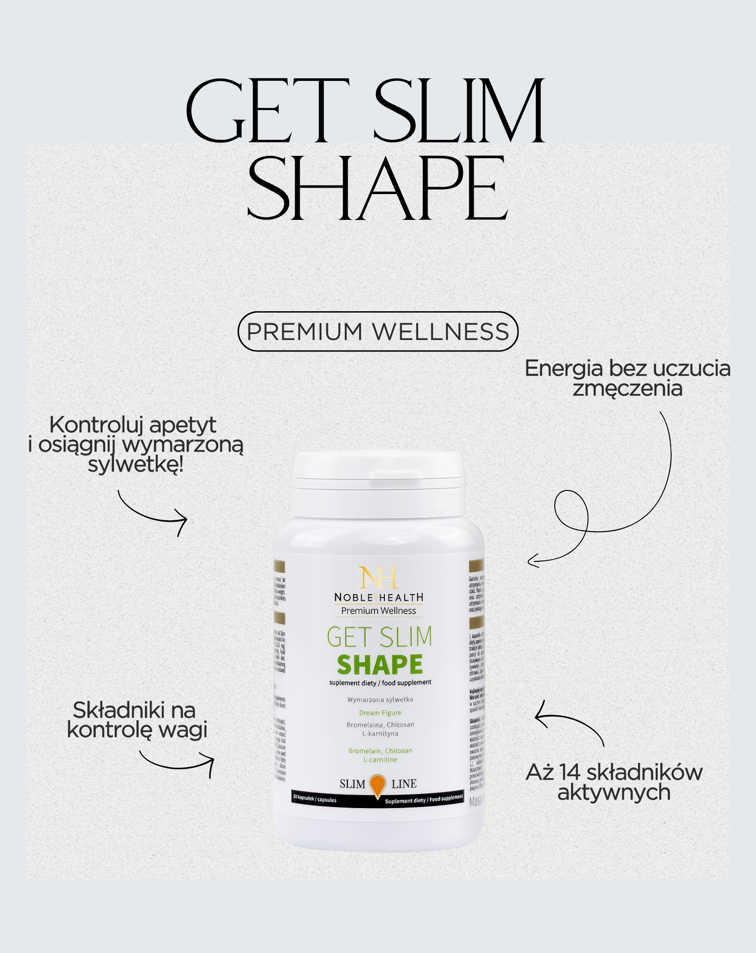 Získejte Slim Shape Garcinia Cambogia Weight Control 30 kapslí