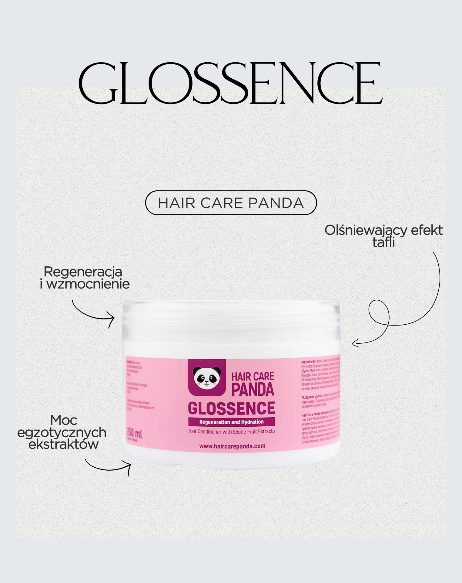 Glossence - Hair Care Panda vlasový kondicionér
