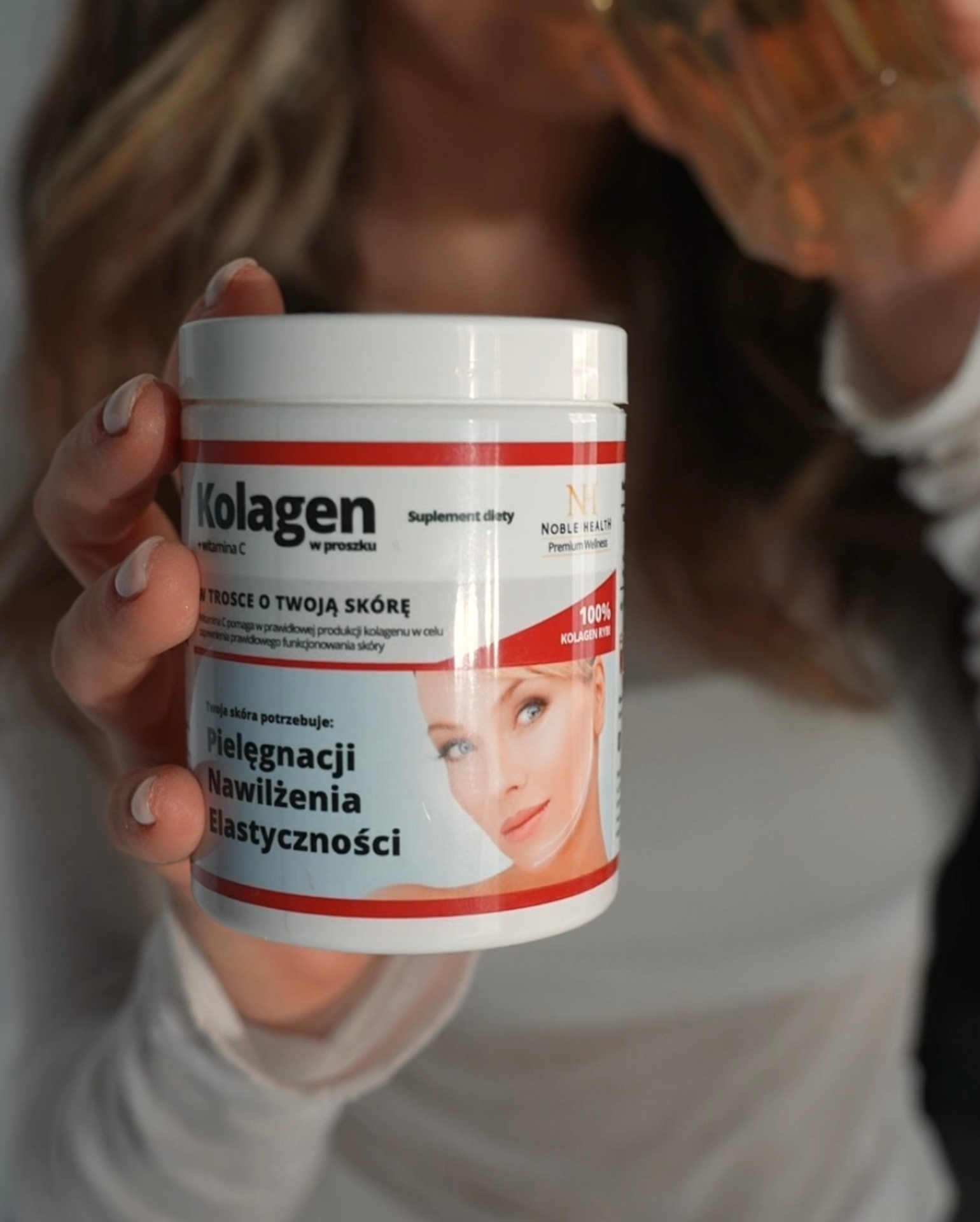 Kolagen + prášek vitamínu C - Noble Health Zdravá krásná pleť