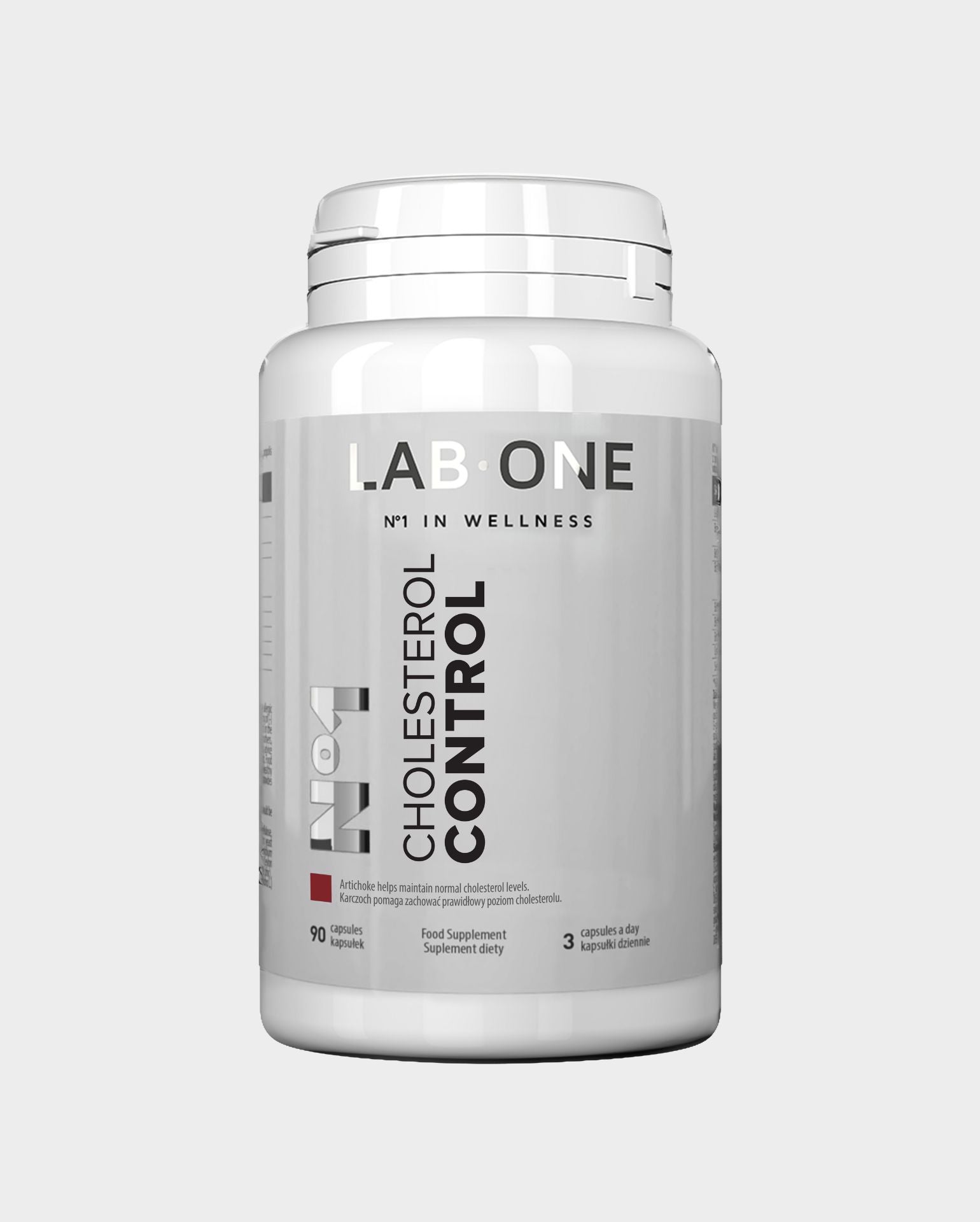 LAB ONE N°1 Cholesterol CONTROL snižuje cholesterol Artichoke 90 caps