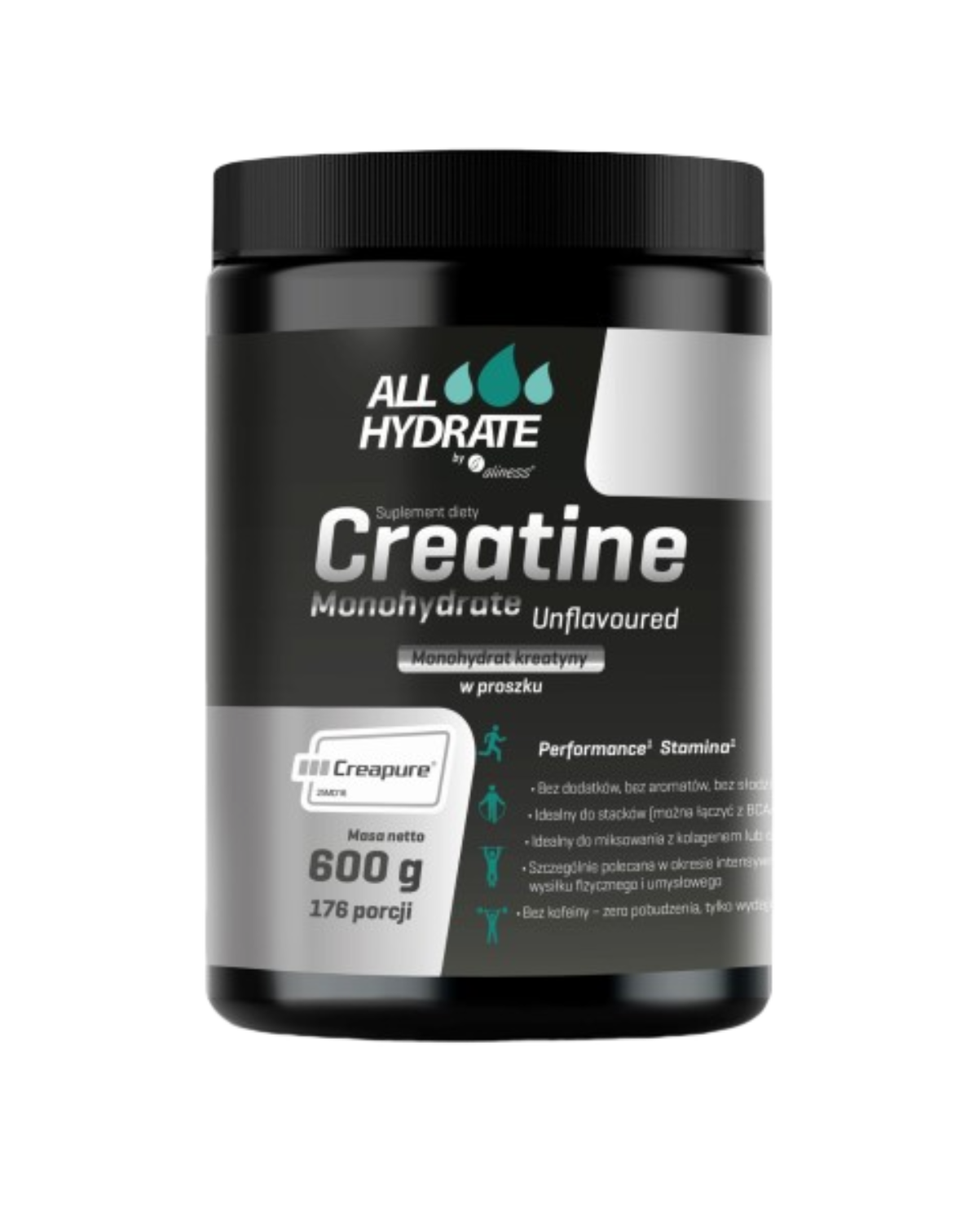 AllHydrate Creatine - Ainess Creatine Monohydrate, bez příchuti