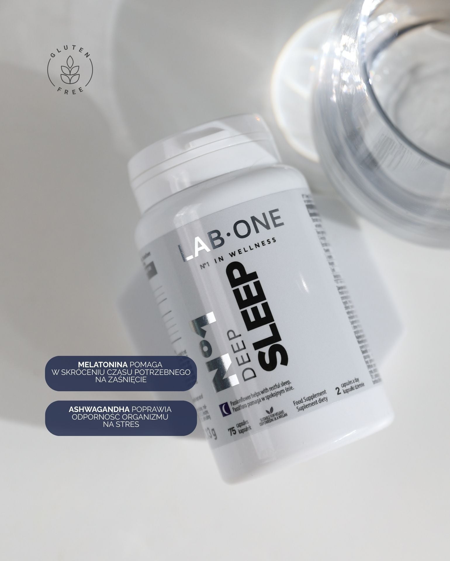 LAB ONE DEEP SLEEP Lepší spánek Melatonin v kapslích
