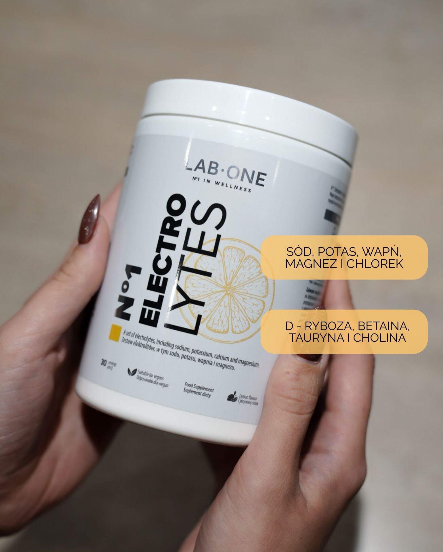 Lab One Elektrolyty Elektrolyty Sodík Draslík Příchuť citron 420g