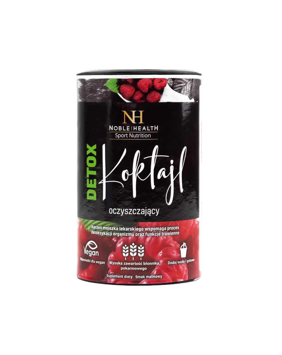 Noble Health Detoxikační malinový čistící koktejl 150g