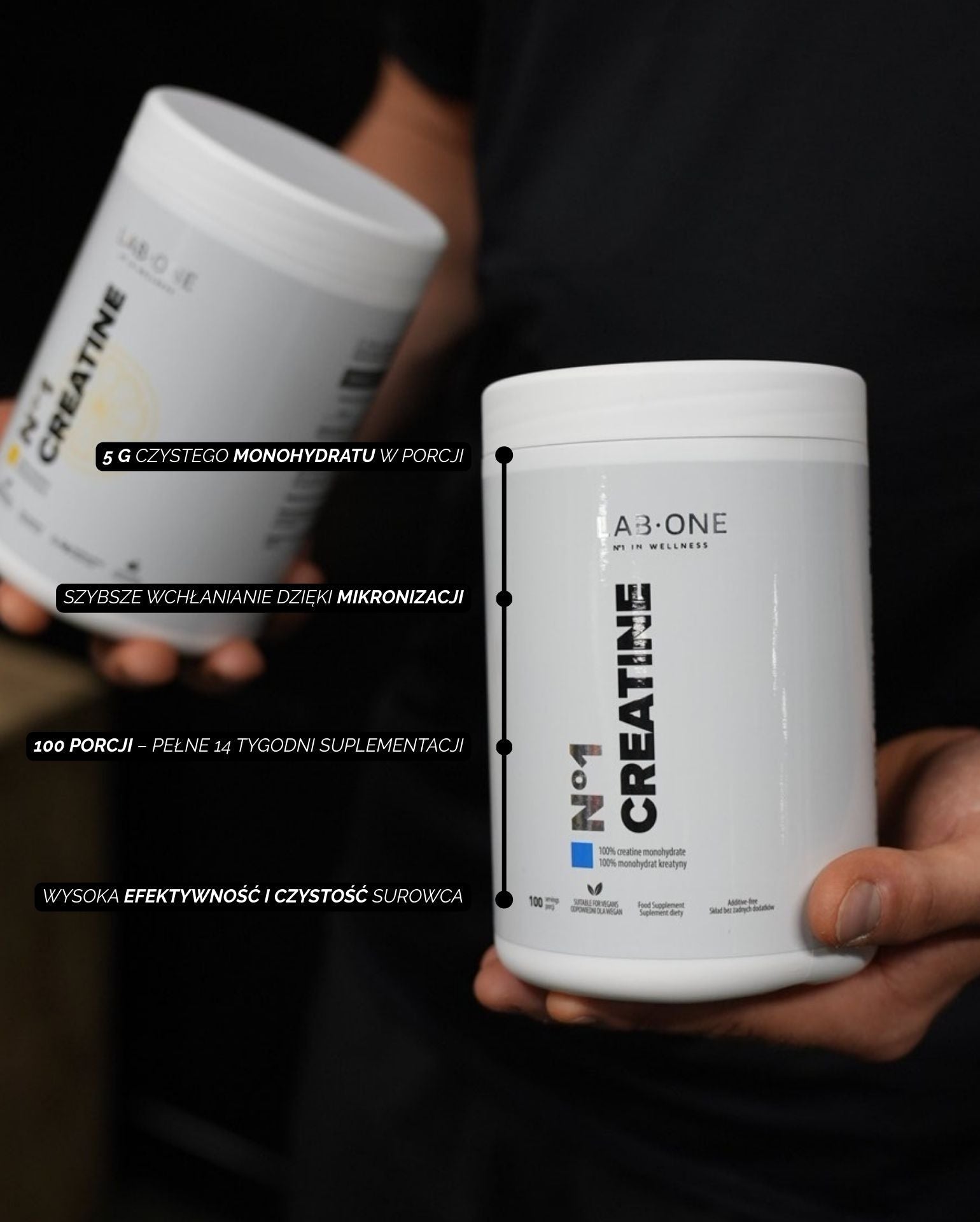 LAB ONE Kreatin Kreatin Kreatin Monohydrát 5 mg 500 g