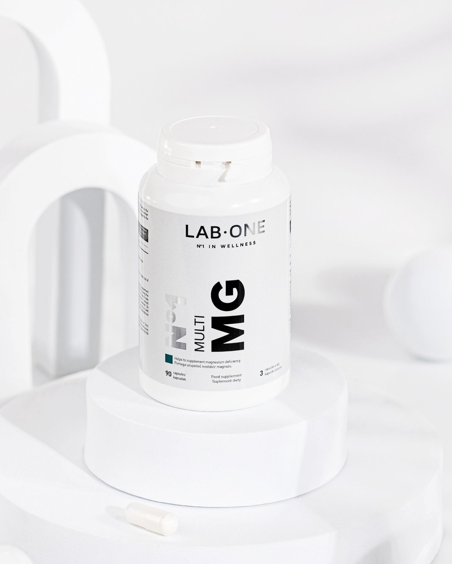 LAB ONE MULTI MG Natural Vegan Magnesium Vit B6 Zdravé zuby a kosti 90ks