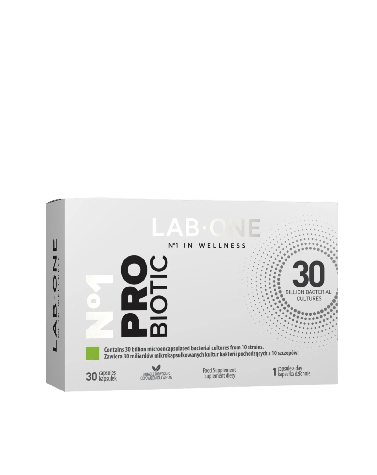 LAB ONE PRIOBIOTIC Probiotic 30 kapslí Trávení 10 kmenů