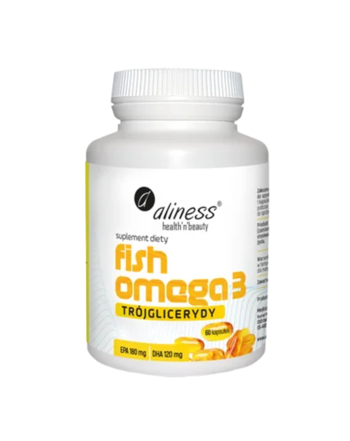 Rybí Omega 3 Triglyceridy 180 mg/120 mg - Aliness Omega 3 kyseliny