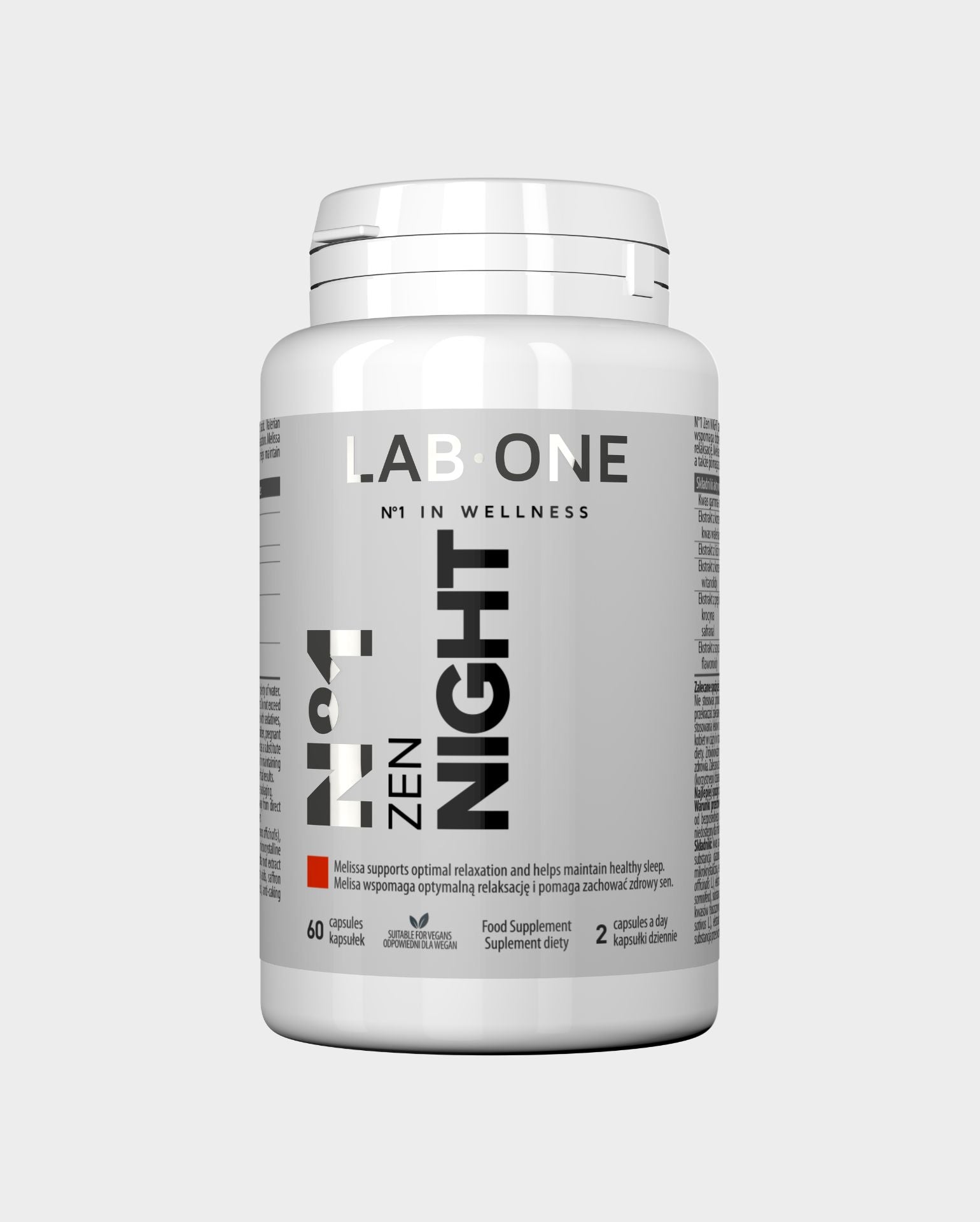 LAB ONE ZEN NIGHT 60 kapslí Lepší spánek Uvolňuje Usnadňuje usínání